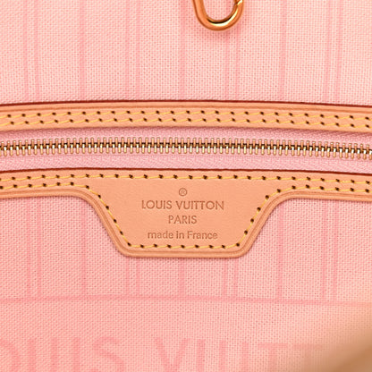 Louis Vuitton Damier Azur Neo Neverfull MM Rose Ballerine 7 of 11