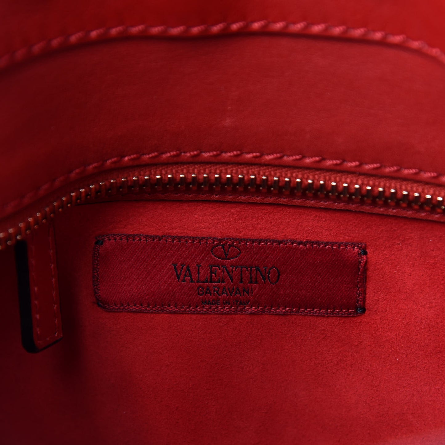 Vitello Buckle Trimmed Top Handle Satchel Red