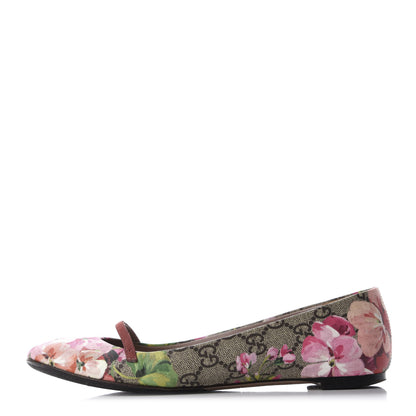 Gucci GG Supreme Monogram Blooms Ballet Flats 36 Beige Multicolor Dry Rose 1 of 12