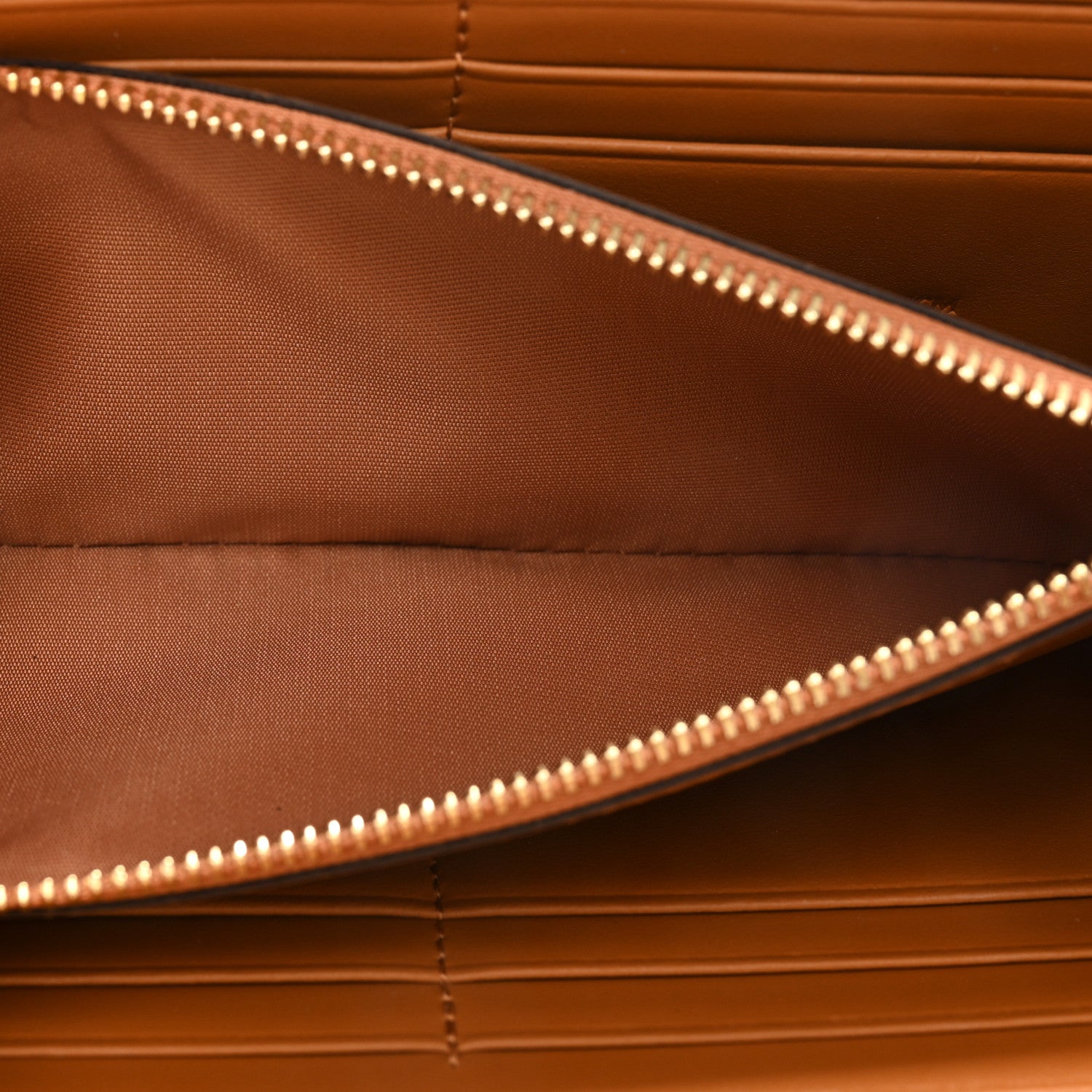 MCM Visetos Large Zip Around Wallet Cognac 6 of 11