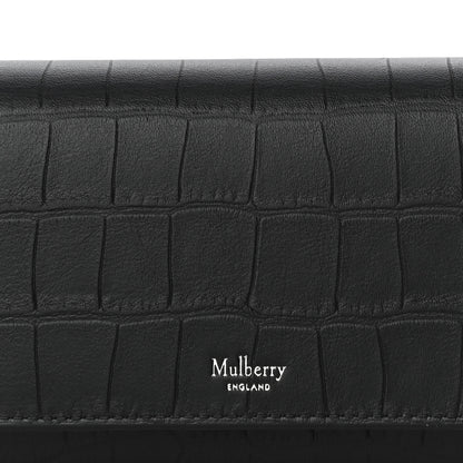 Mulberry Crocodile Embossed Calfskin Wallet Black 7 of 10
