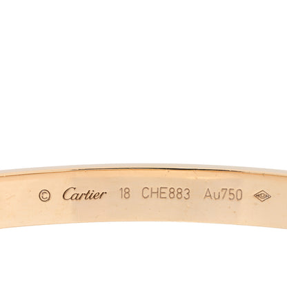 Cartier 18K Yellow Gold LOVE Bracelet 18 3 of 5