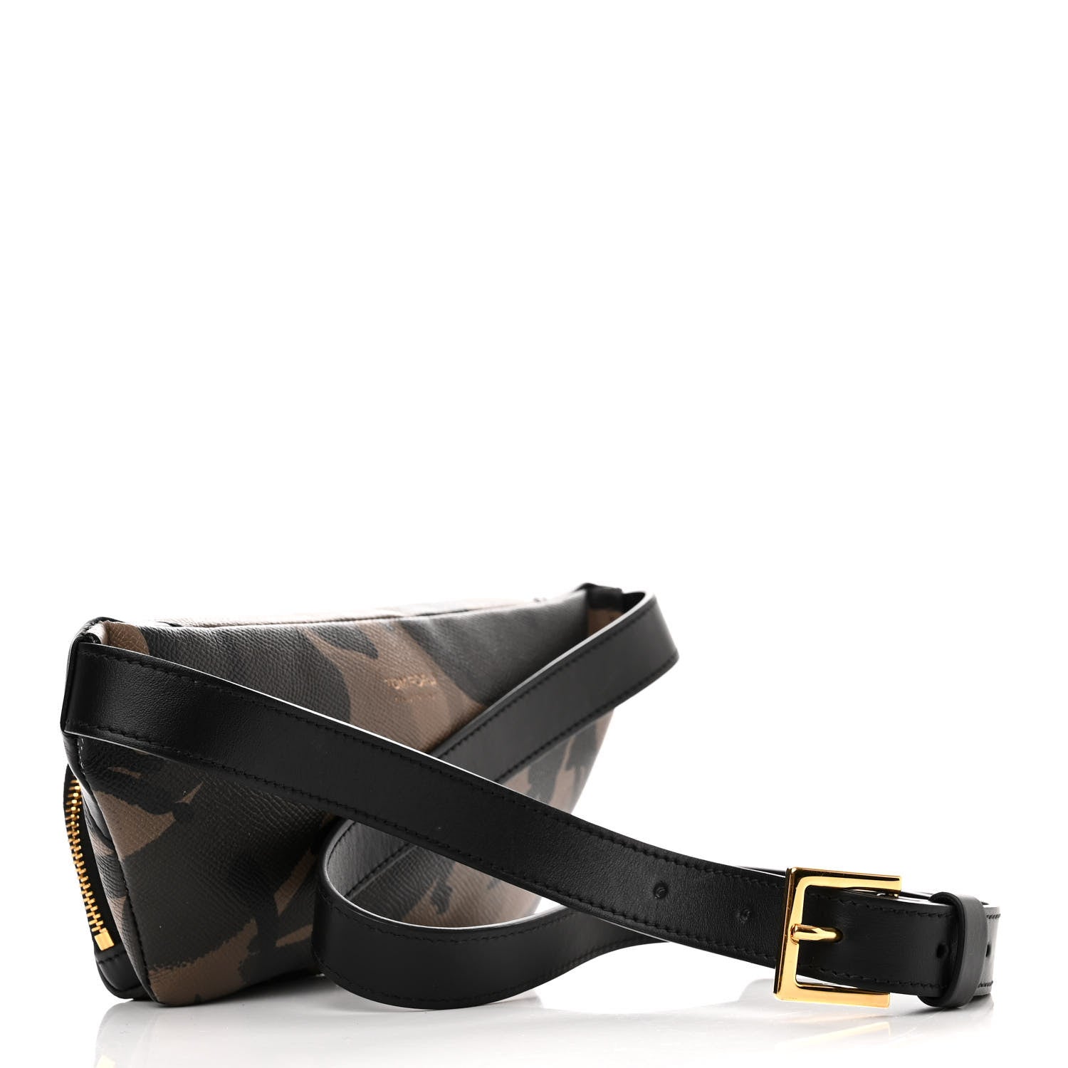 Tom Ford Grained Calfskin Camo Print Belt Bag Green 3 of 10