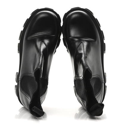 Prada Spazzolato Rois Monolith Chelsea 55mm Ankle Boots 35 Black 2 of 8