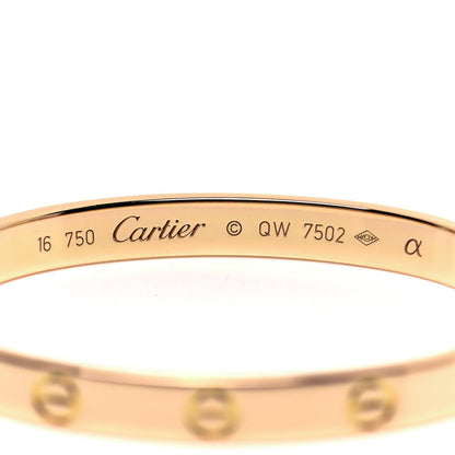 Cartier 18K Yellow Gold LOVE Bracelet 16 4 of 5