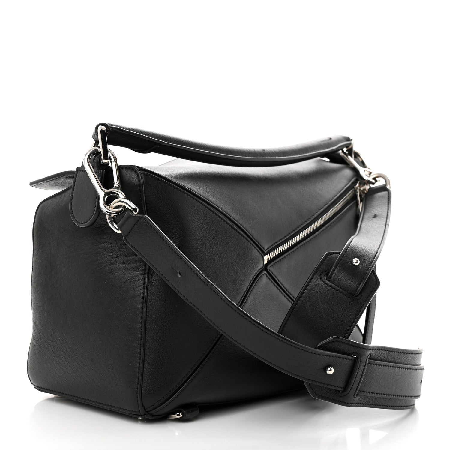 Loewe Calfskin Medium Puzzle Bag Black 3 of 13