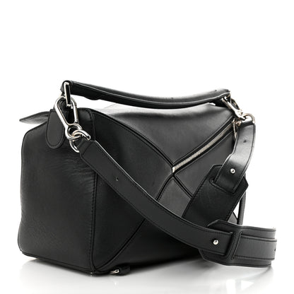 Loewe Calfskin Medium Puzzle Bag Black 3 of 13