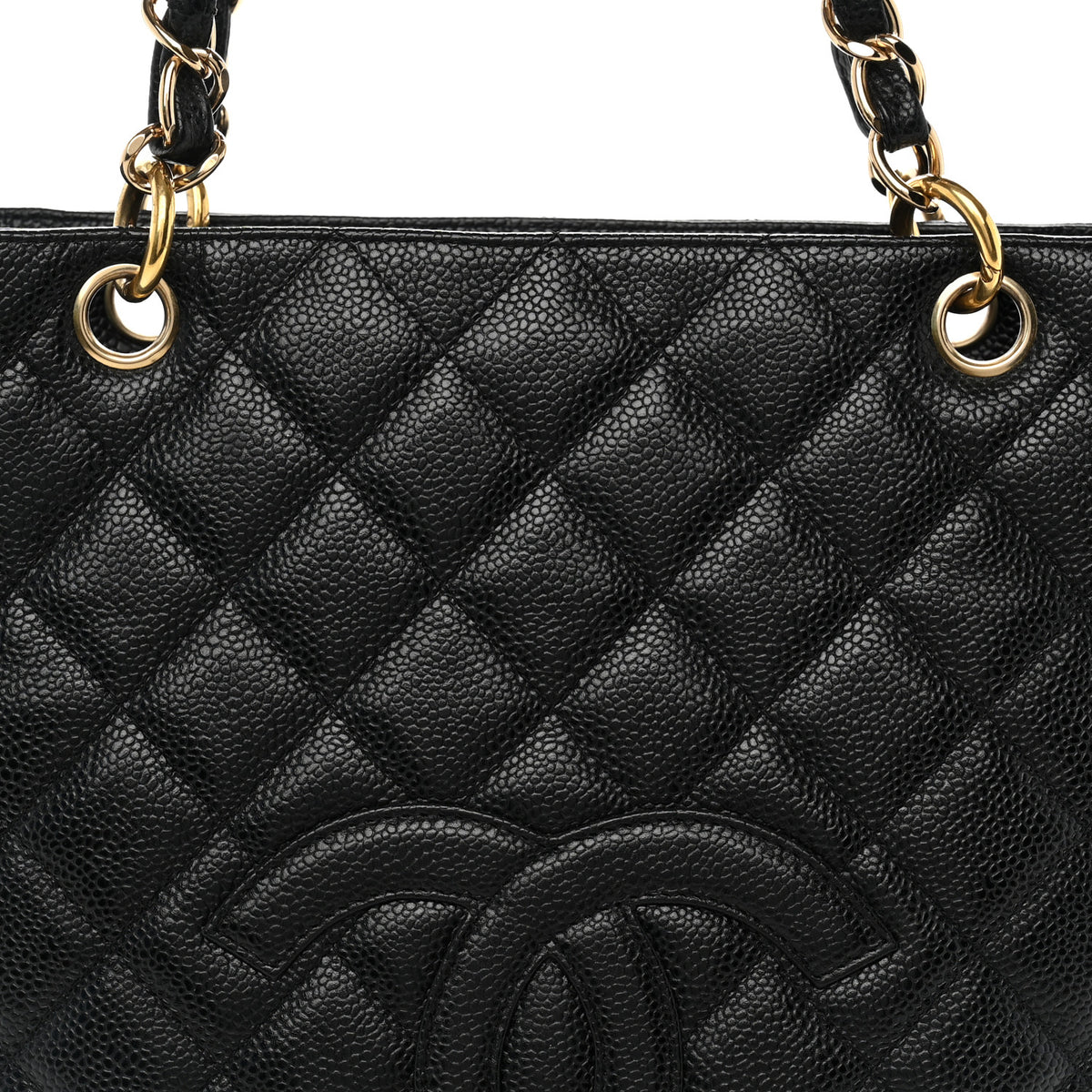 Chanel Caviar Quilted Petit Shopping Tote PST Black 8 of 12