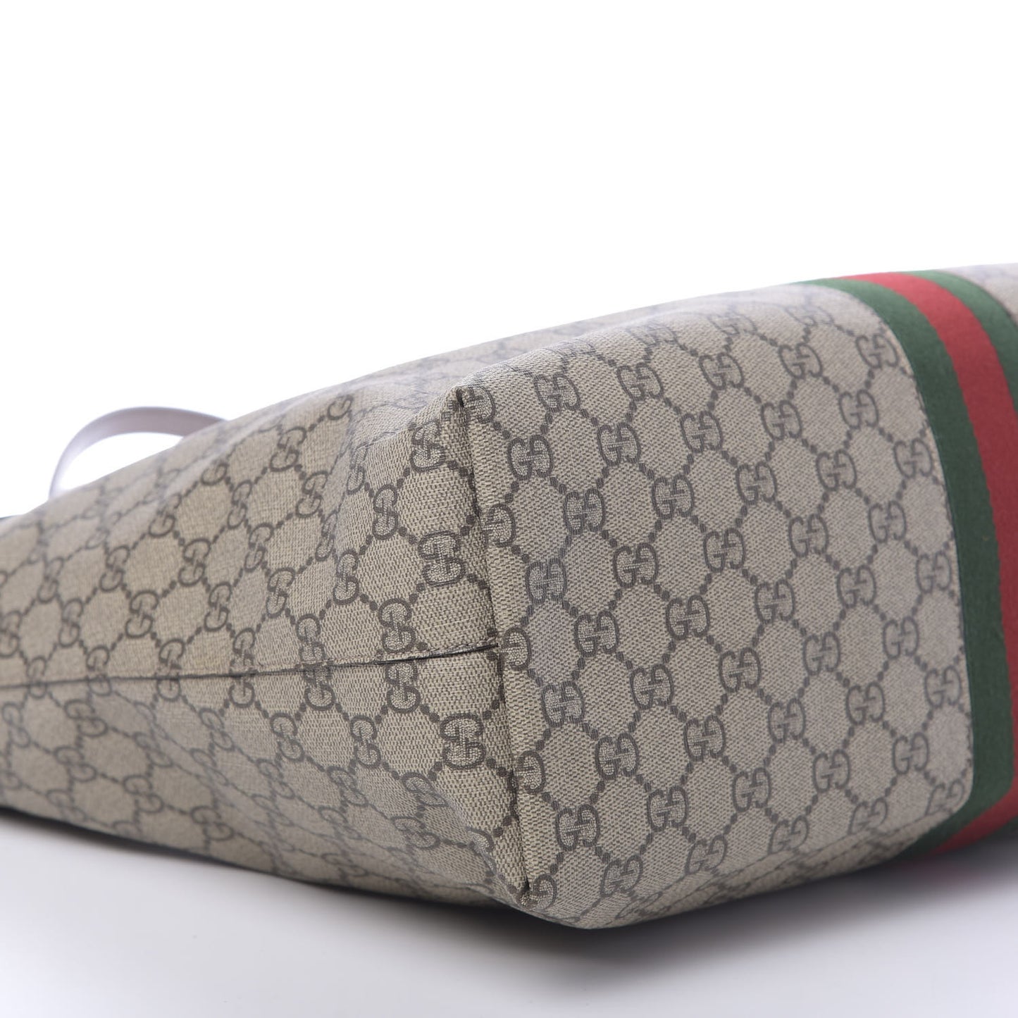 GG Supreme Monogram Medium Ophidia Shopping Tote Brown