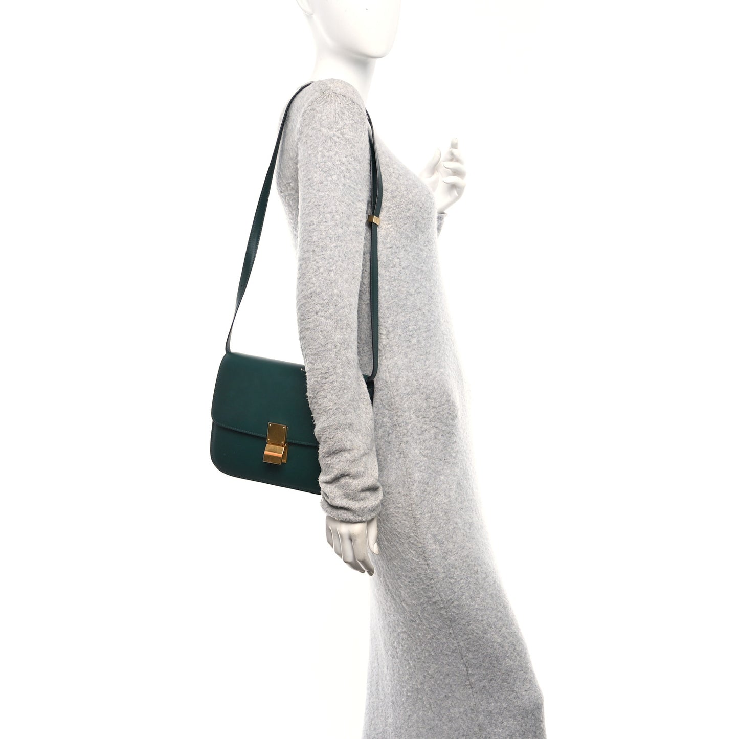 Box Calfskin Medium Classic Box Flap Bag Amazone