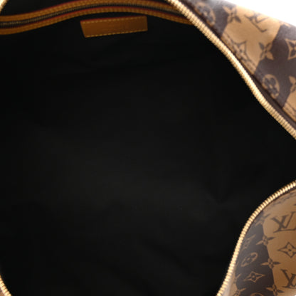 Louis Vuitton X NIGO Reverse Monogram Stripe Keepall Bandouliere 50 Brown 4 of 8