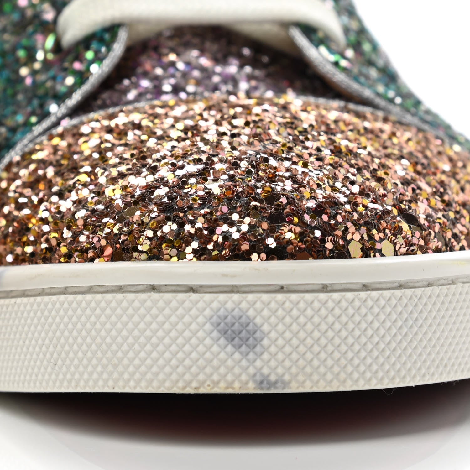 Christian Louboutin Bip Bip Glitter Womens Orlato Flat Sneakers 38 Multicolor 11 of 11