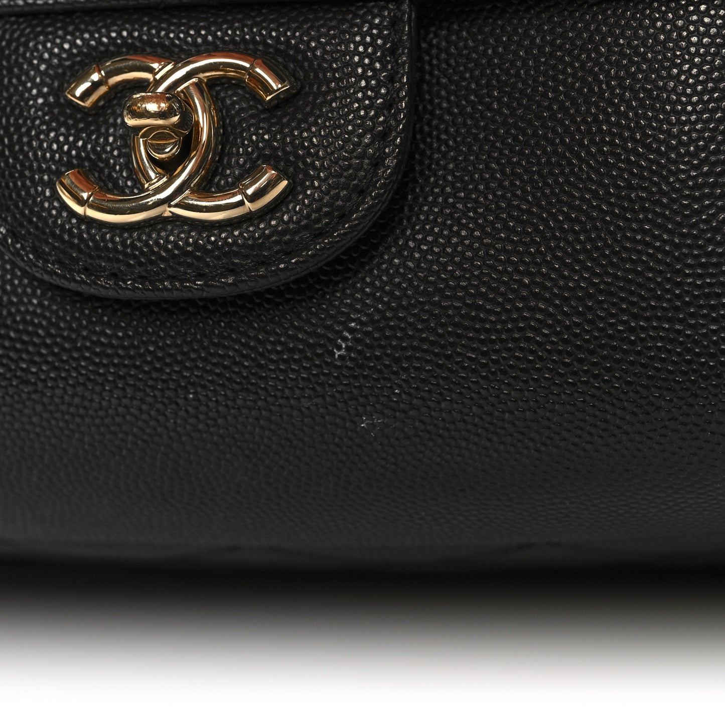 Caviar Quilted Medium Zip Around Backpack Black