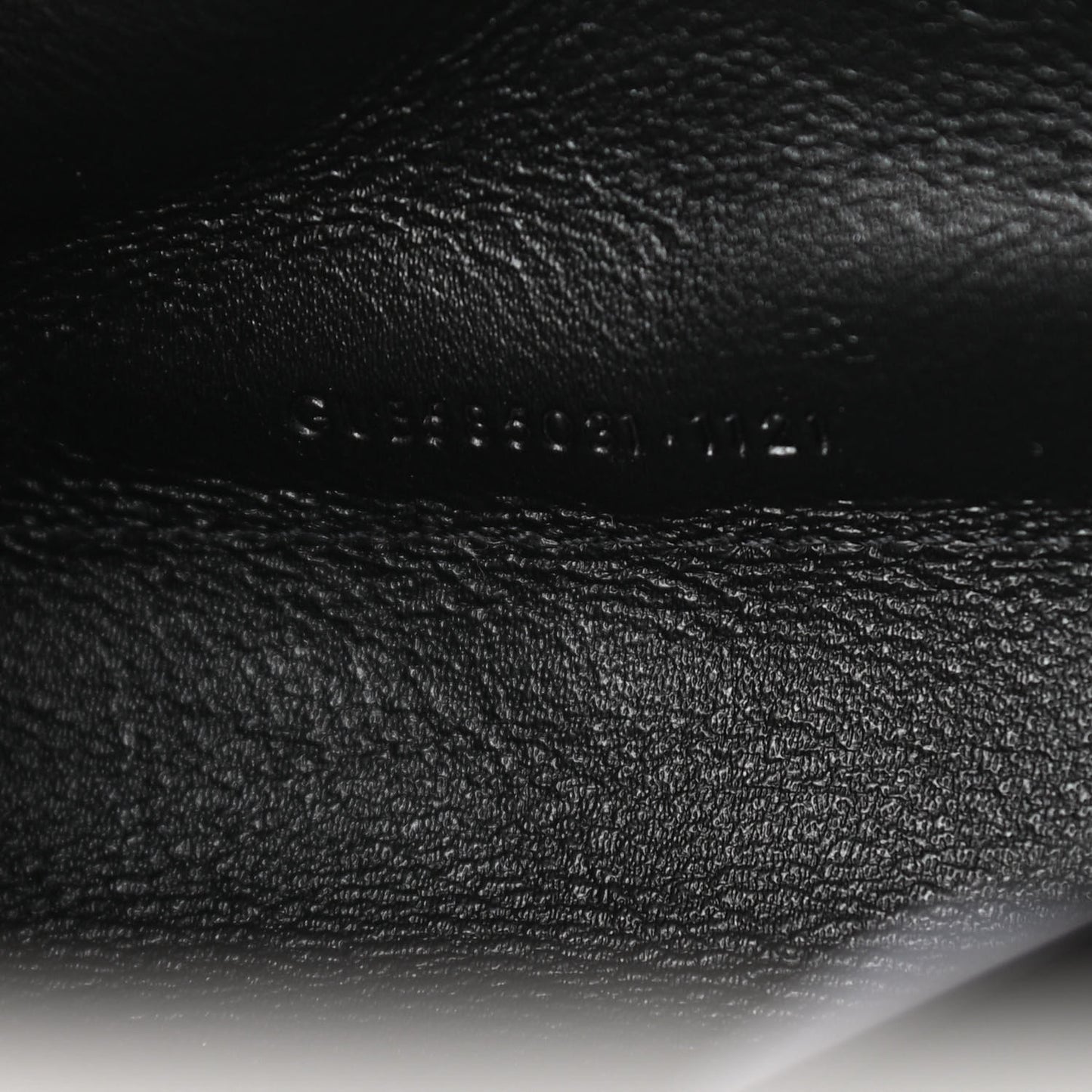 Lambskin Diamond Quilted Becky Chain Wallet Black