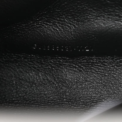 Saint Laurent Lambskin Diamond Quilted Becky Chain Wallet Black 7 of 11