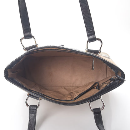 Burberry Patent Supernova Check Tote Black 5 of 14