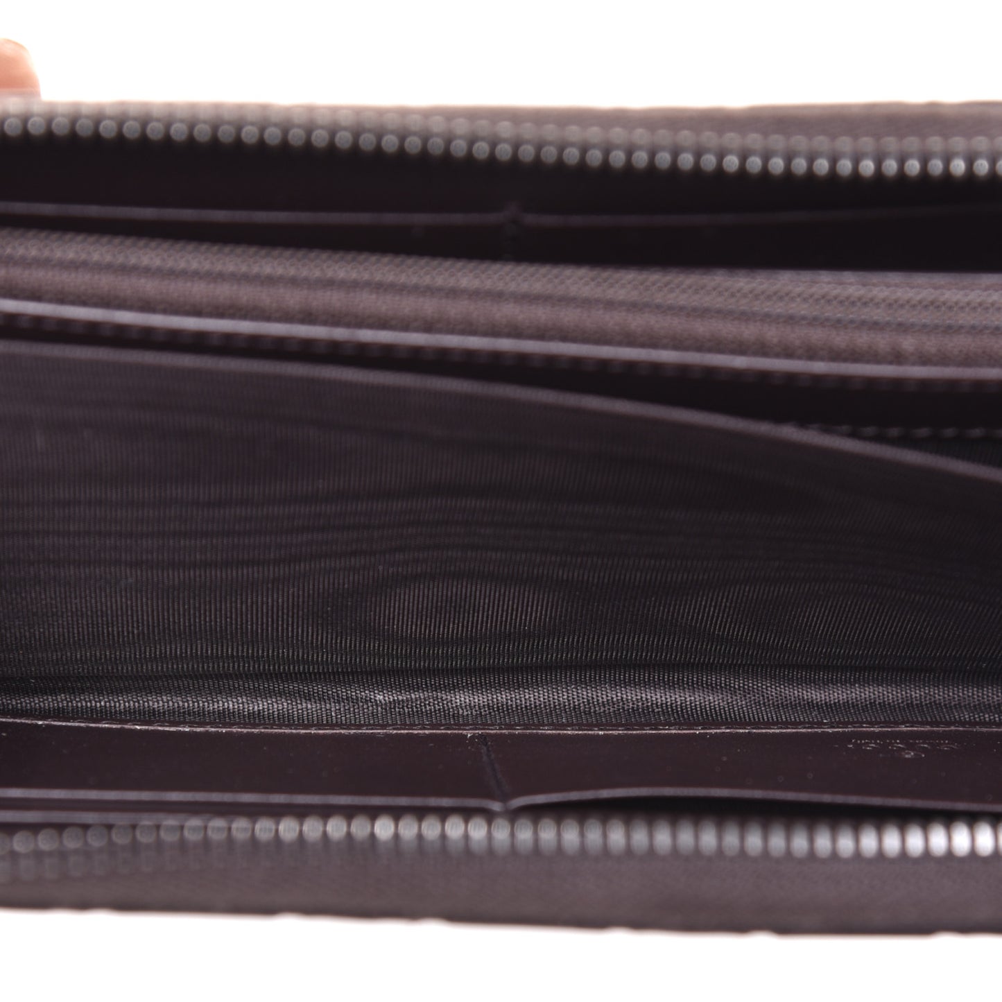 Guccissima Zip Around Wallet Dark Brown