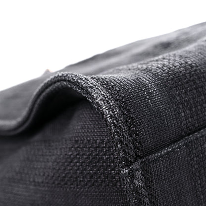 Chanel Mixed Fibers Calfskin Striped Medium Deauville Tote Black 8 of 15