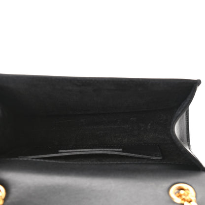 Saint Laurent Calfskin Small Classic Monogram Kate Tassel Satchel Black 5 of 9