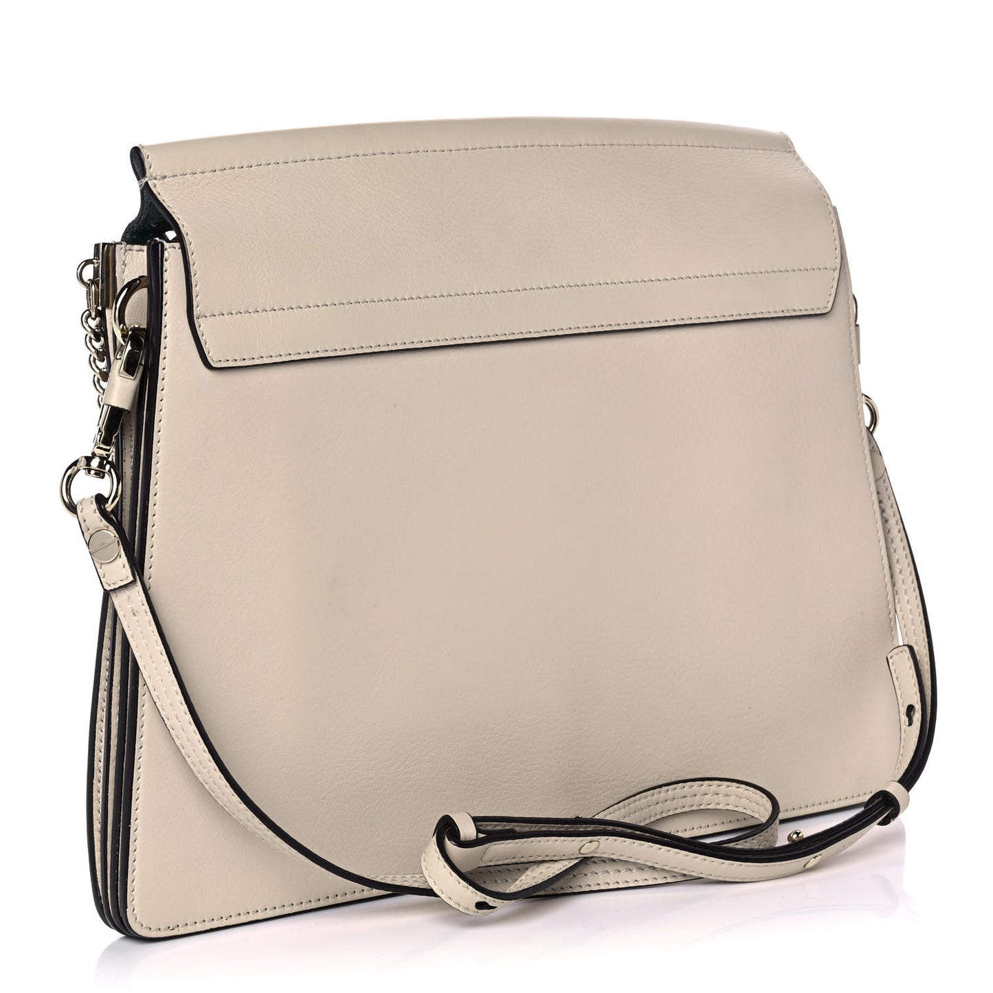 Calfskin Pineapple Perforated Medium Faye Shoulder Bag Abstract White