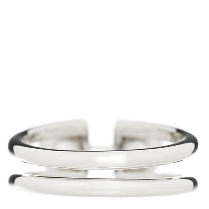 Tiffany Sterling Silver Pearl HardWear Double Pearl Ring 57 8 3 of 5