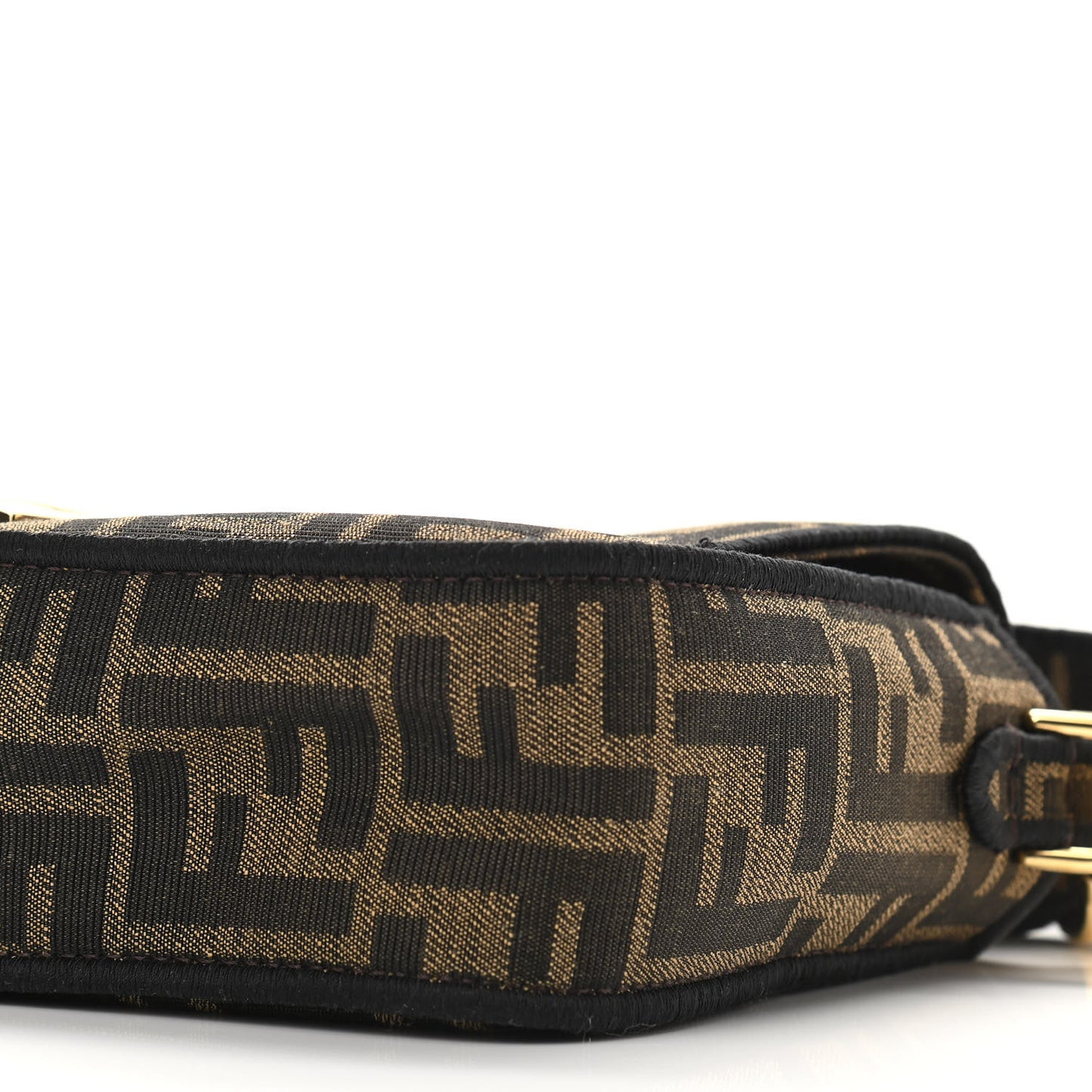 Fabric Jacquard FF 1974 Medium Baguette Tobacco Moro Black