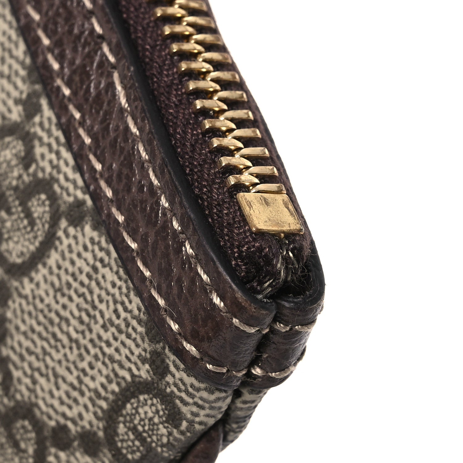 Gucci GG Supreme Monogram Large Ophidia Pouch Clutch Brown 11 of 11