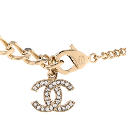 Chanel Crystal Baguette CC Necklace Gold 5 of 6