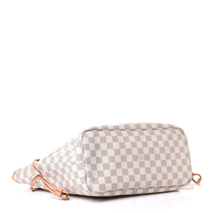 Louis Vuitton Damier Azur Neo Neverfull MM Rose Ballerine 6 of 8