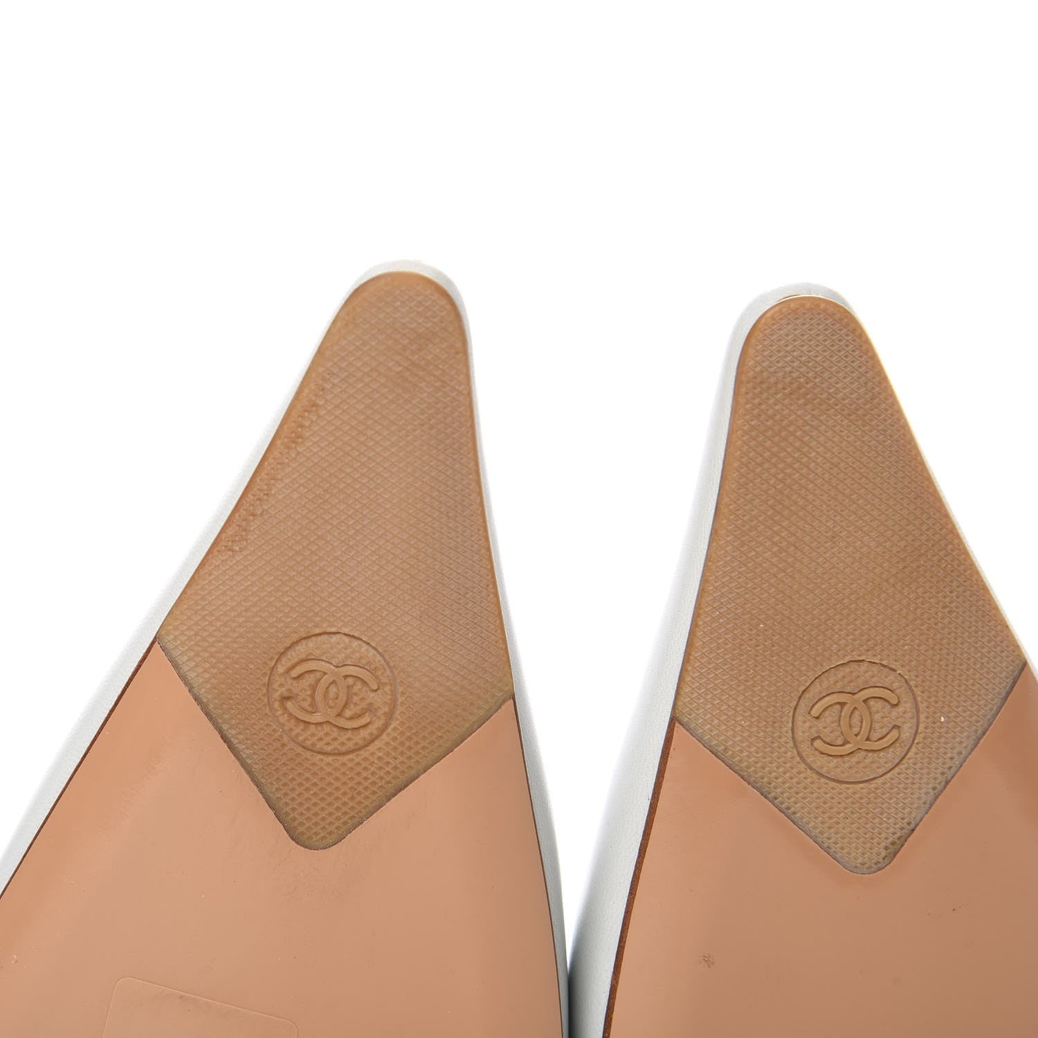 Chanel Lambskin CC Slingback Heels 38 Light Green 10 of 12