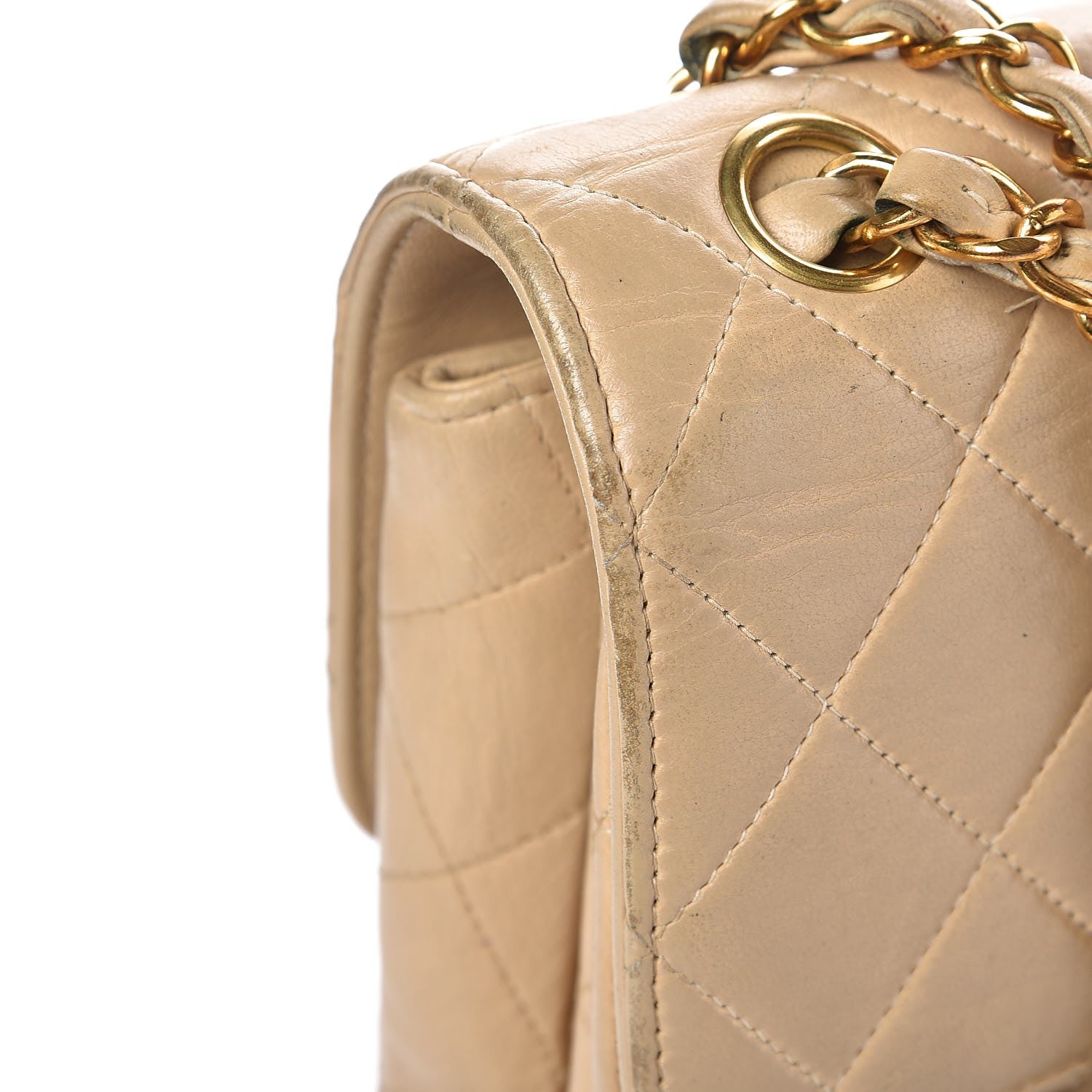 Chanel Lambskin Quilted Medium Double Sided Flap Beige 12 of 18