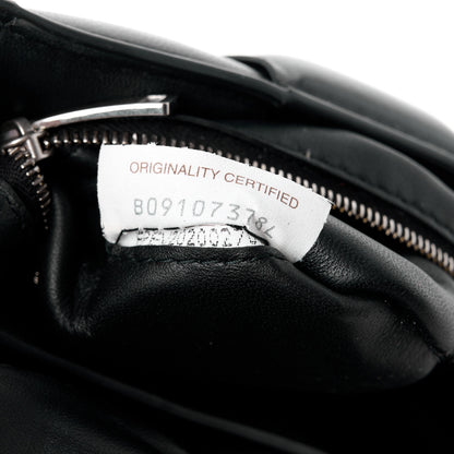 Bottega Veneta Lambskin Maxi Intreccio Padded Chain Cassette Crossbody Bag Black 8 of 12