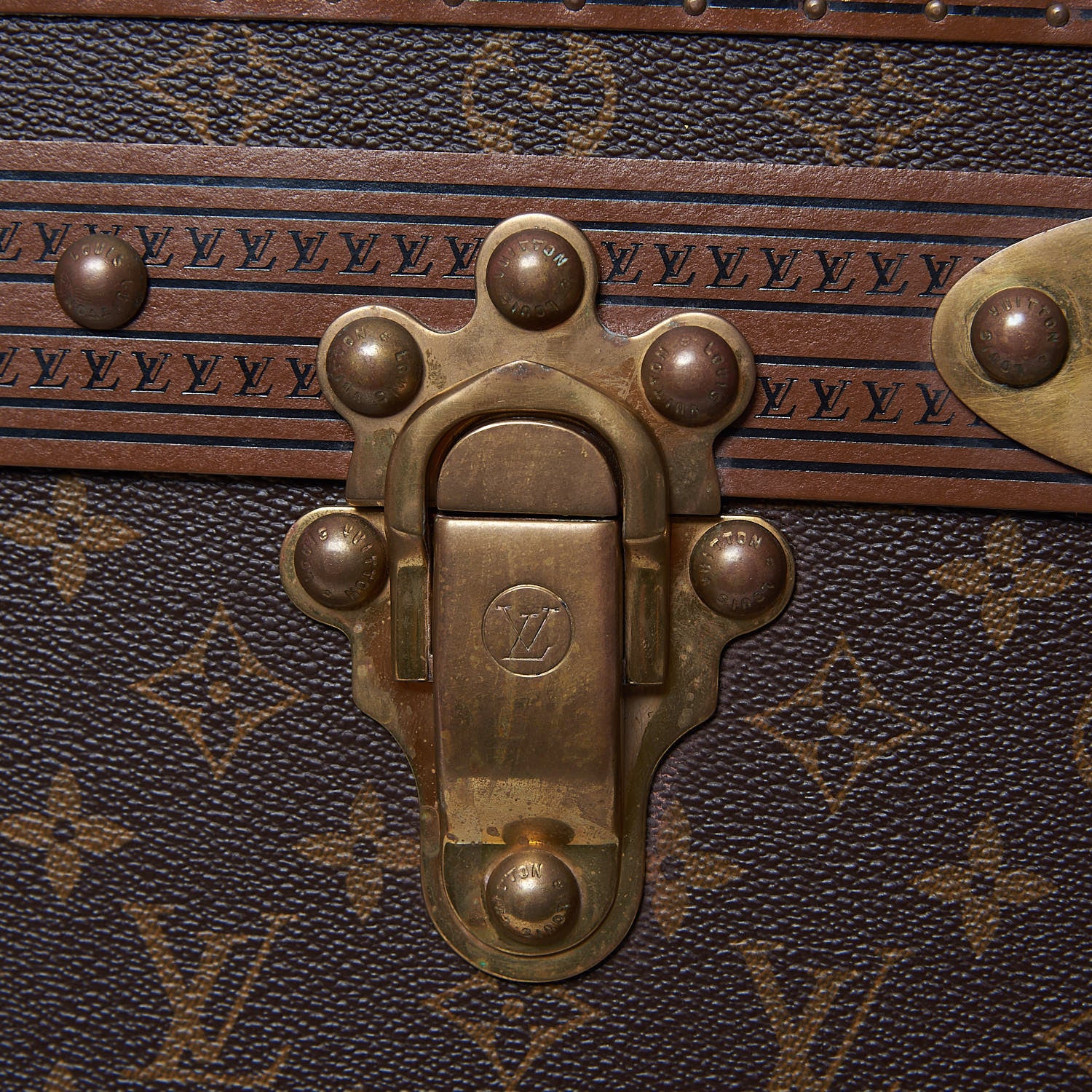 Louis Vuitton Monogram Malle Courrier Lozine Trunk 110 30 of 50