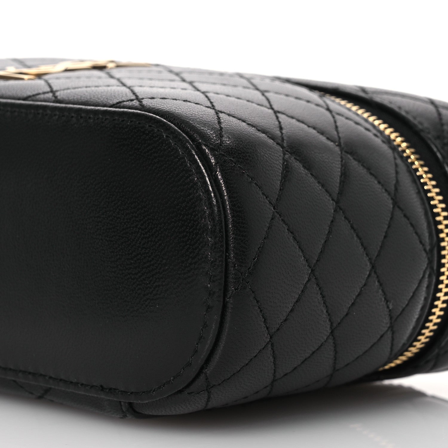 Saint Laurent Lambskin Quilted Mini Gaby Vanity Case Black 10 of 13