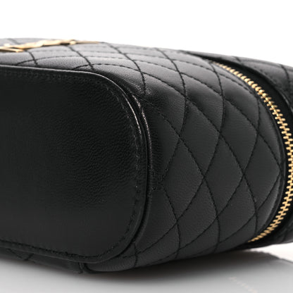 Saint Laurent Lambskin Quilted Mini Gaby Vanity Case Black 10 of 13