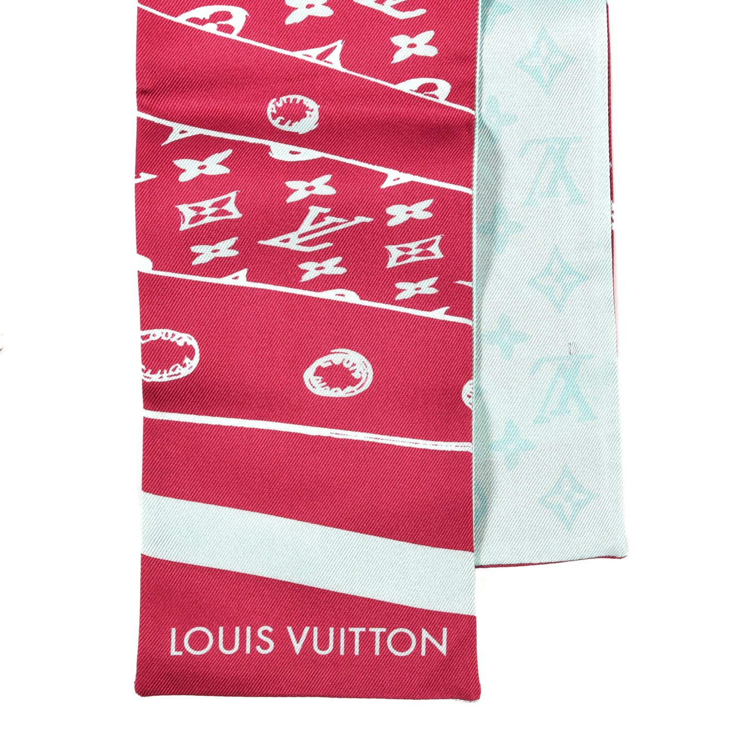 Silk Monogram Trunkit Bandeau Framboise