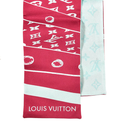 Louis Vuitton Silk Monogram Trunkit Bandeau Framboise 2 of 3