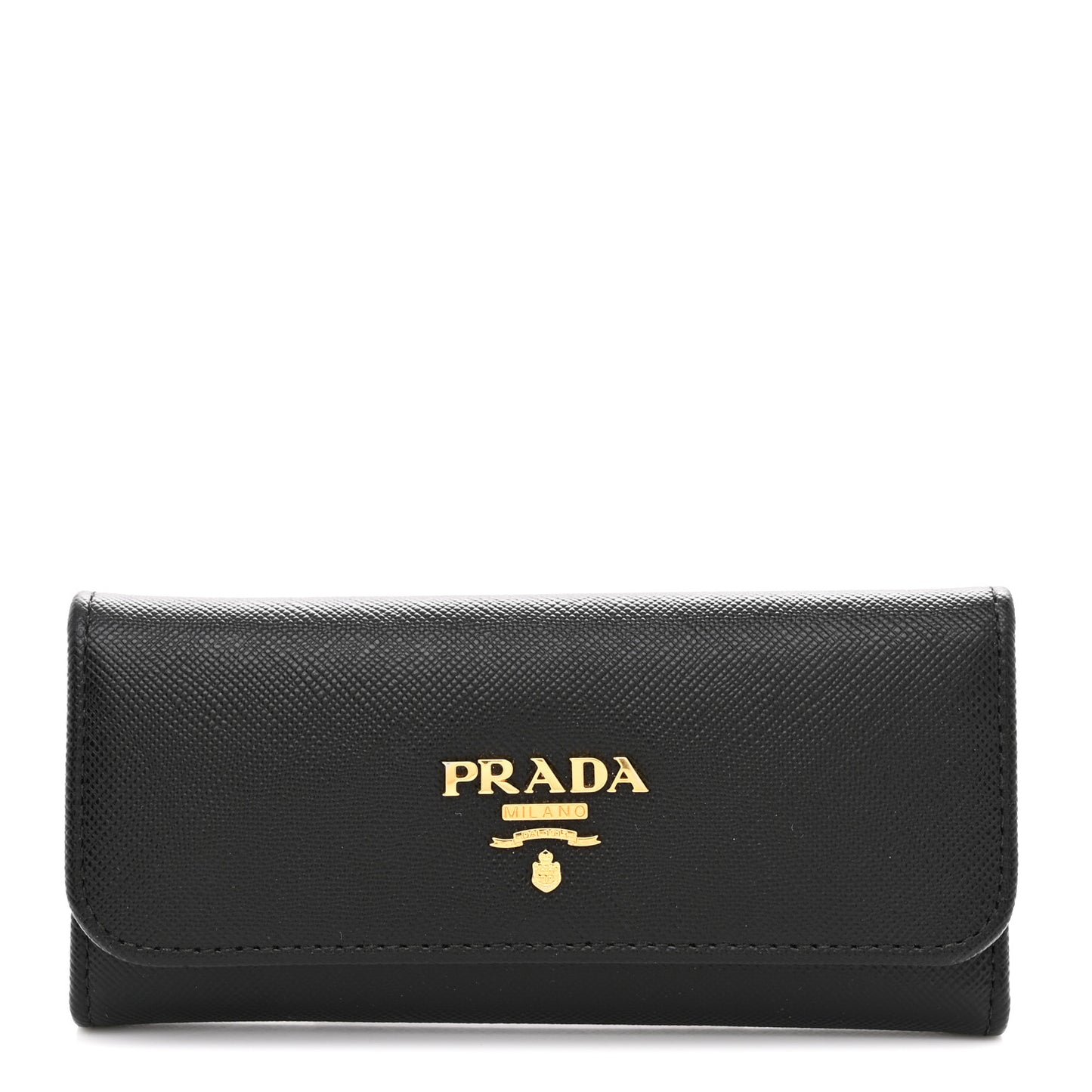 Saffiano Metal 6 Key Holder Black