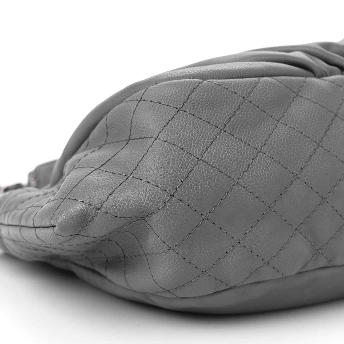 Caviar CC Timeless Shoulder Bag Grey