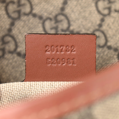 Gucci GG Plus Monogram Medium Double Buckle Flap Messenger Bag Brown 7 of 14