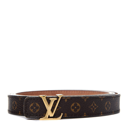 Louis Vuitton Mini Monogram 25mm LV Initiales Belt 100 40 1 of 11
