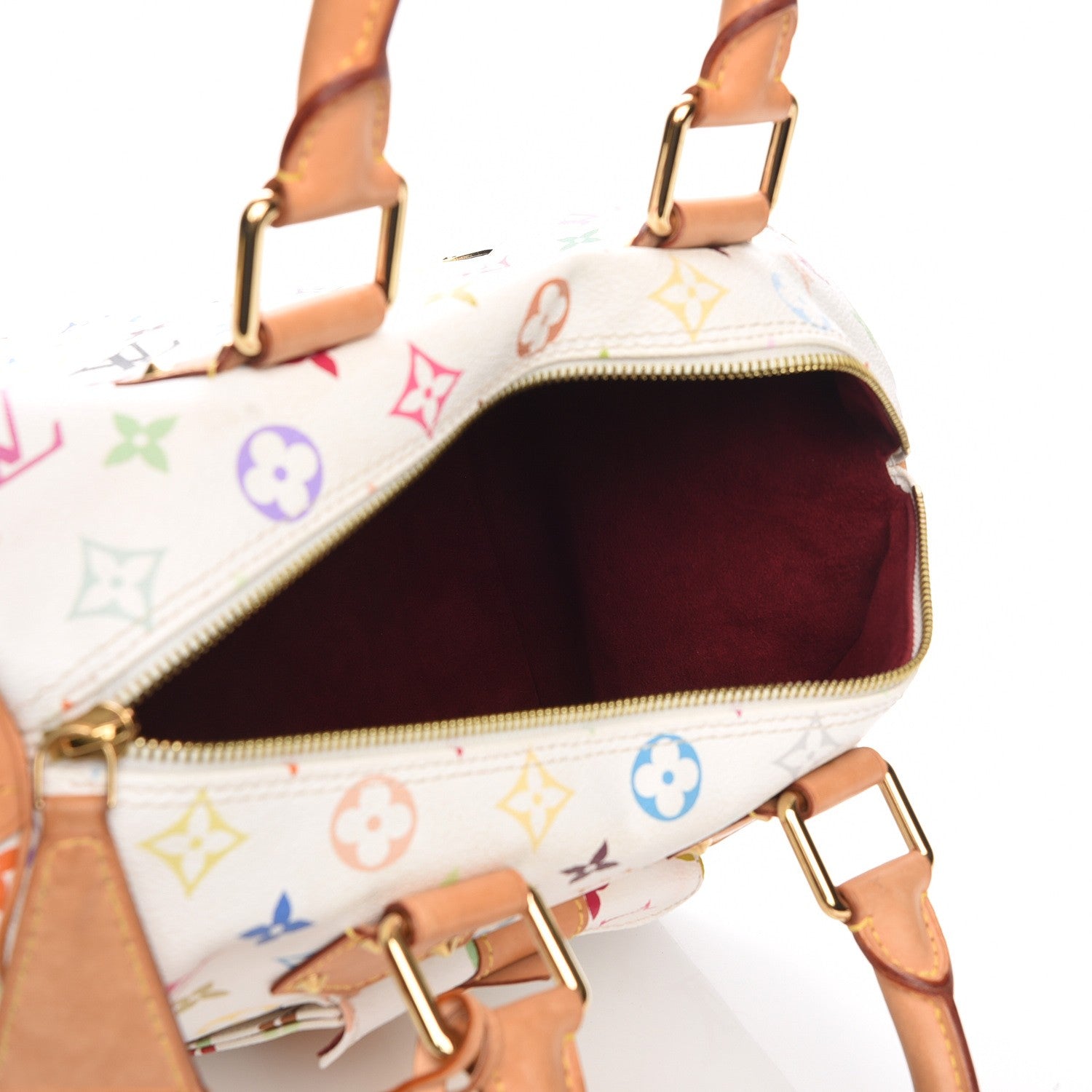 Louis Vuitton Monogram Multicolor Speedy 30 White 5 of 7
