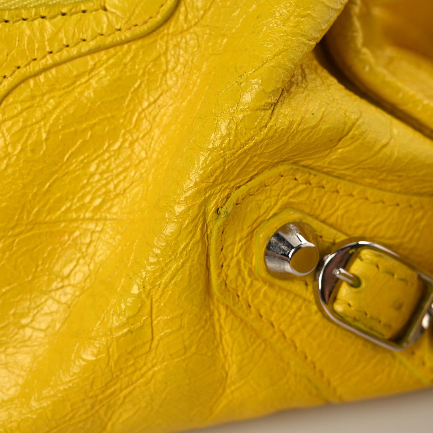 Balenciaga Agneau Classic Silver Hardware City S Jaune Soleil 27 of 31