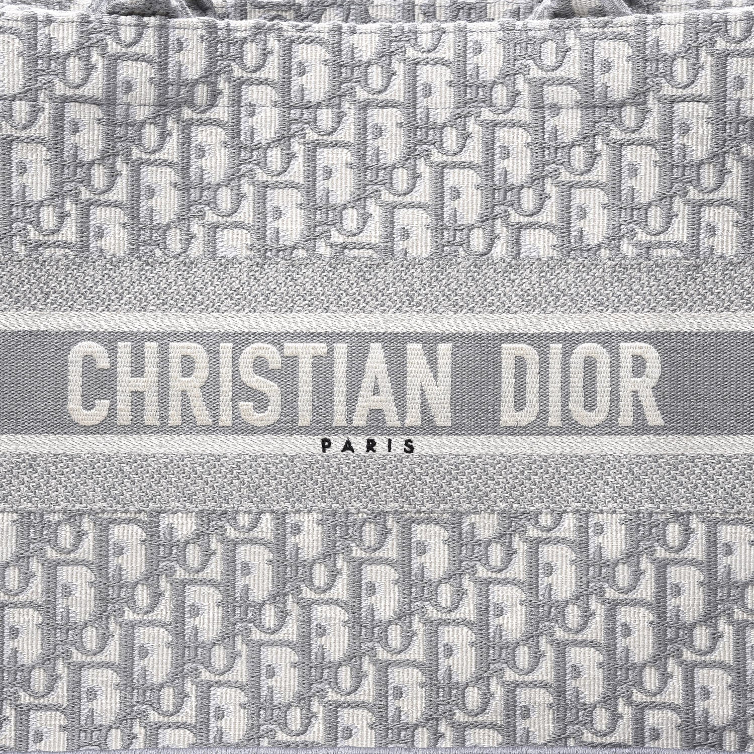 Christian Dior Oblique Medium Book Tote Grey 10 of 10