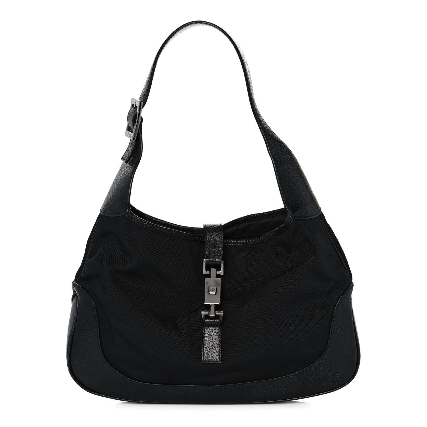 Gucci Canvas Small Jackie O Hobo Black 1 of 14