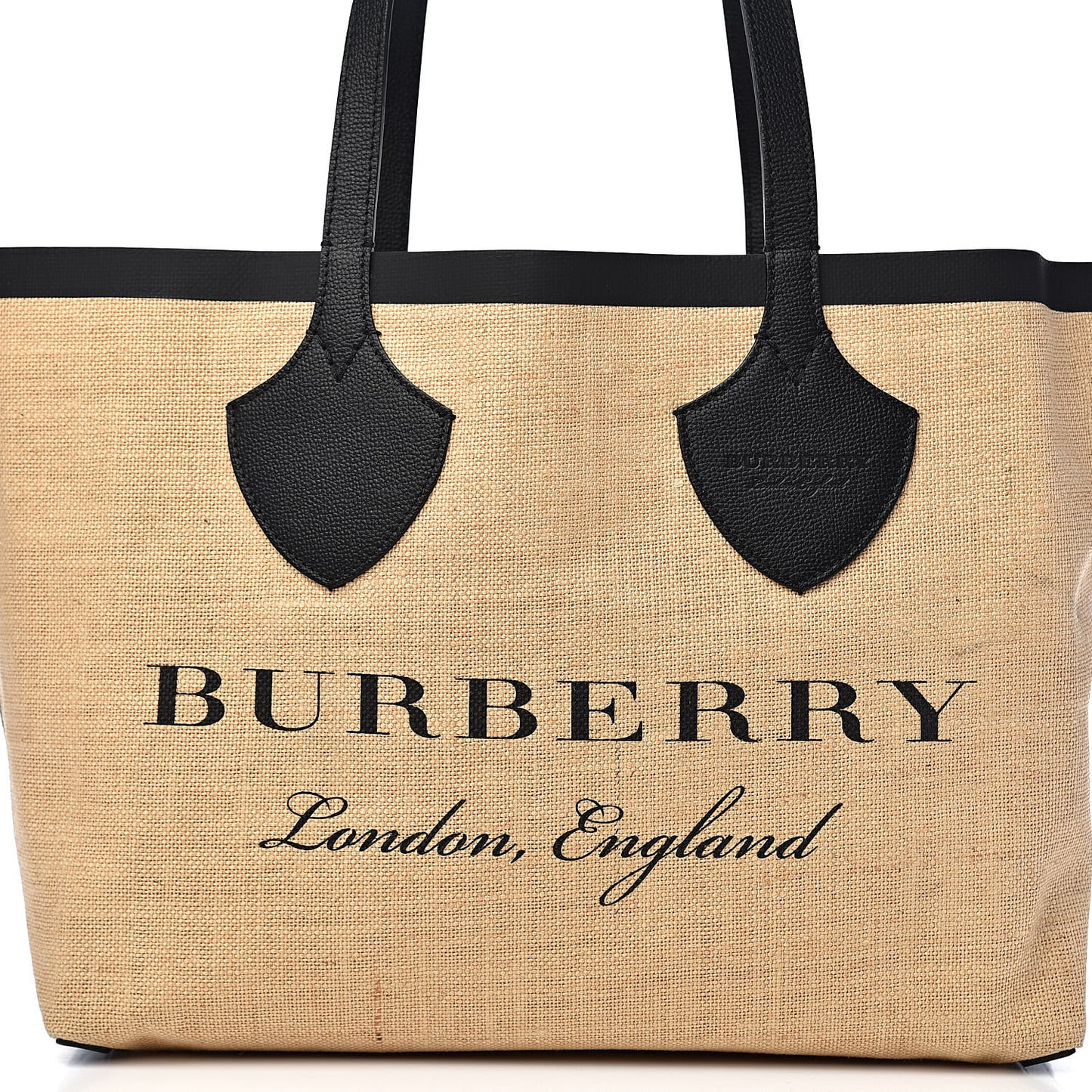 Raffia Logo Print Medium The Giant Reversible Tote Black