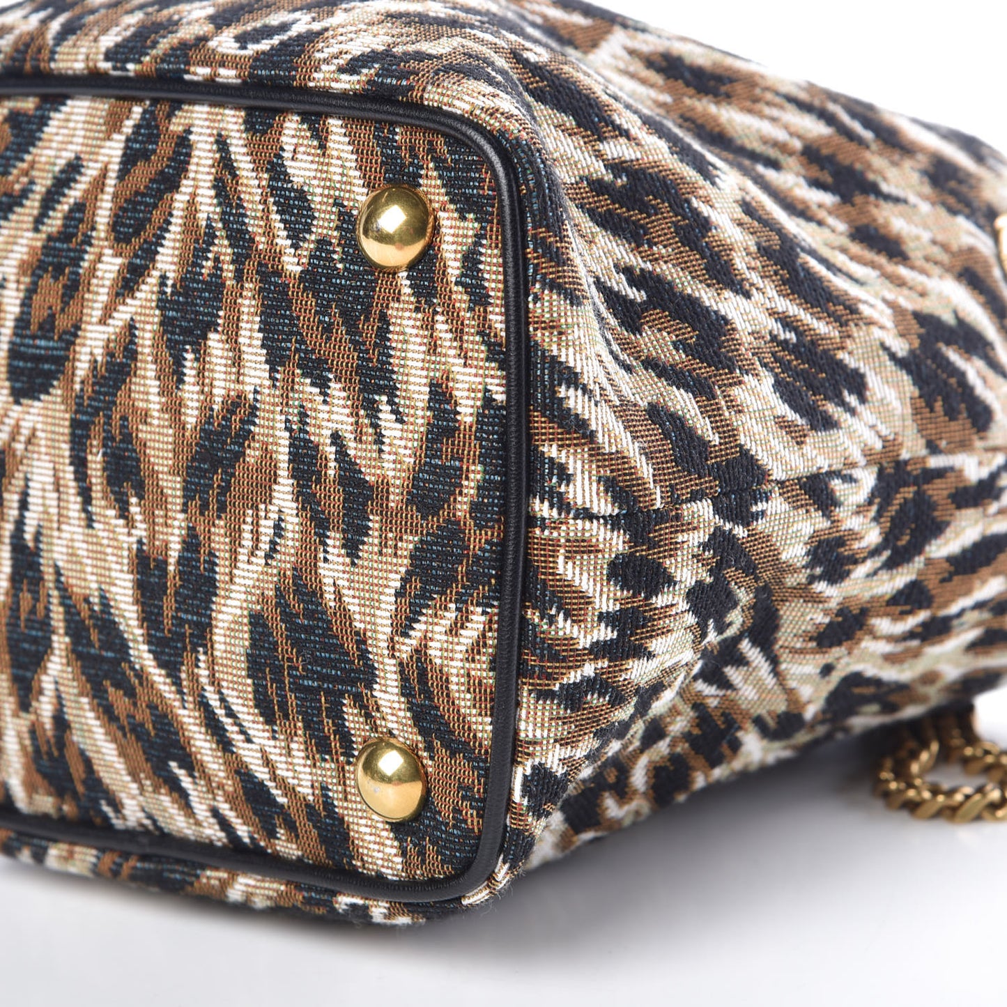 Jaquard Leopard Baby Emmanuelle Bucket Bag