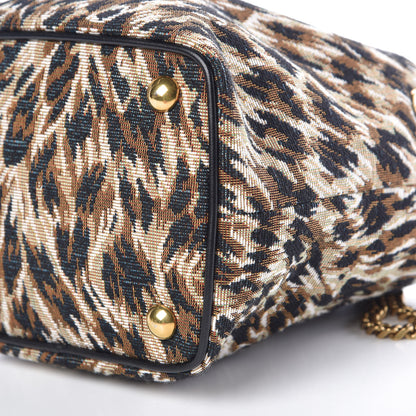 Saint Laurent Jaquard Leopard Baby Emmanuelle Bucket Bag 9 of 9