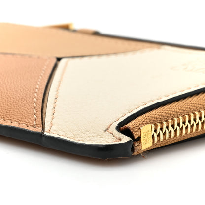 Loewe Calfskin Puzzle Colorblock Coin Card Holder Dune 9 of 11