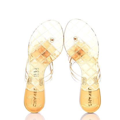 Chanel Jelly Camellia Thong Sandals 39 Rose Clair 6 of 10